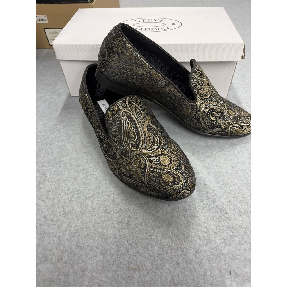 Men Gold And Tan Steve Madden Dress Prom Formal Shoes New